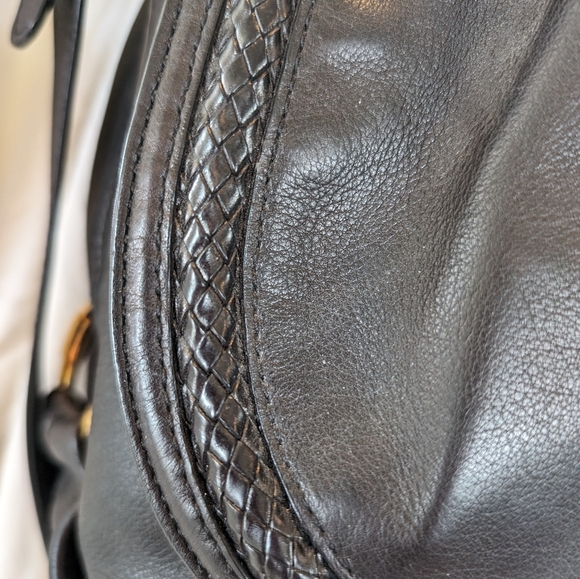 Micheal Kors Collection Skorpios black leather flap bag - Picture 5 of 13